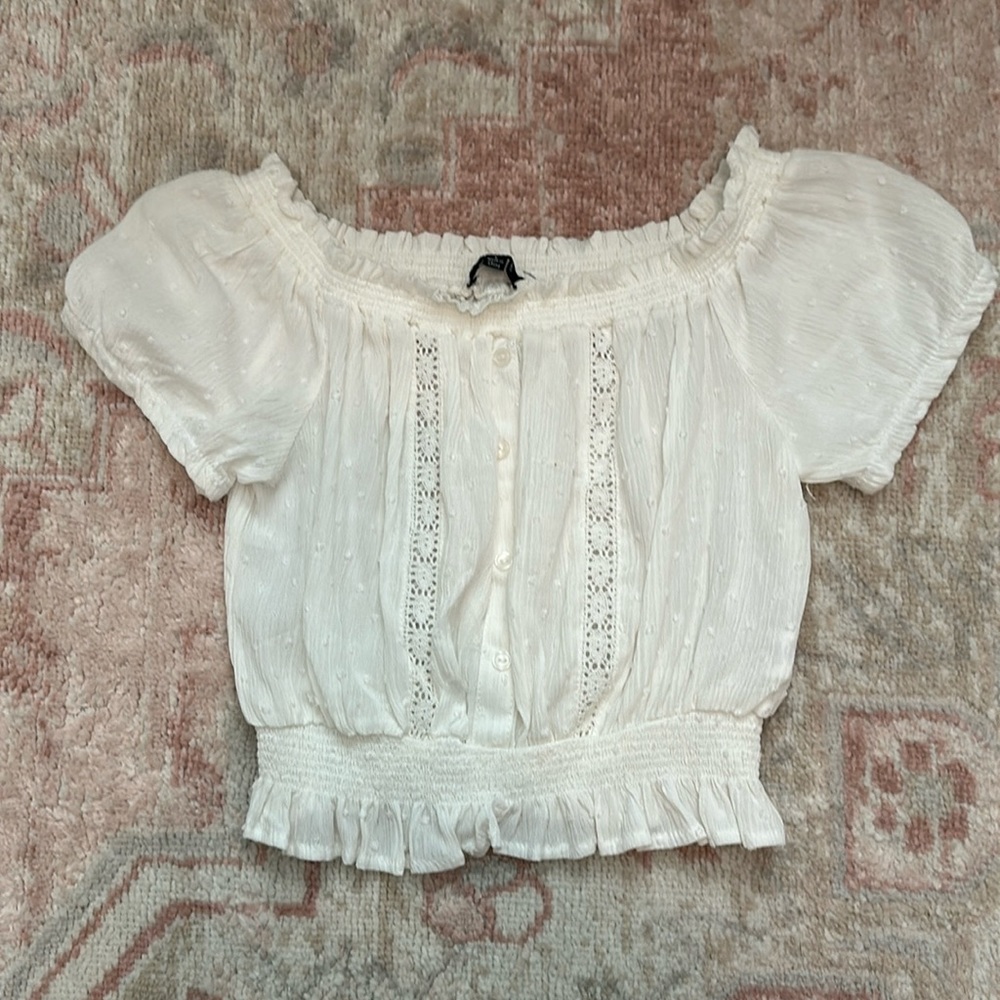 White crop top